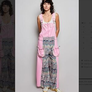 🎉 POL “ Lilly ” POL Twill Overall Jumpsuit Romper One Piece 46